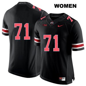 Women's NCAA Ohio State Buckeyes Josh Myers #71 College Stitched No Name Authentic Nike Red Number Black Football Jersey VM20G50NQ